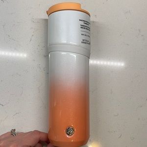 New ombre peach metal vacuum sealed metal tumbler